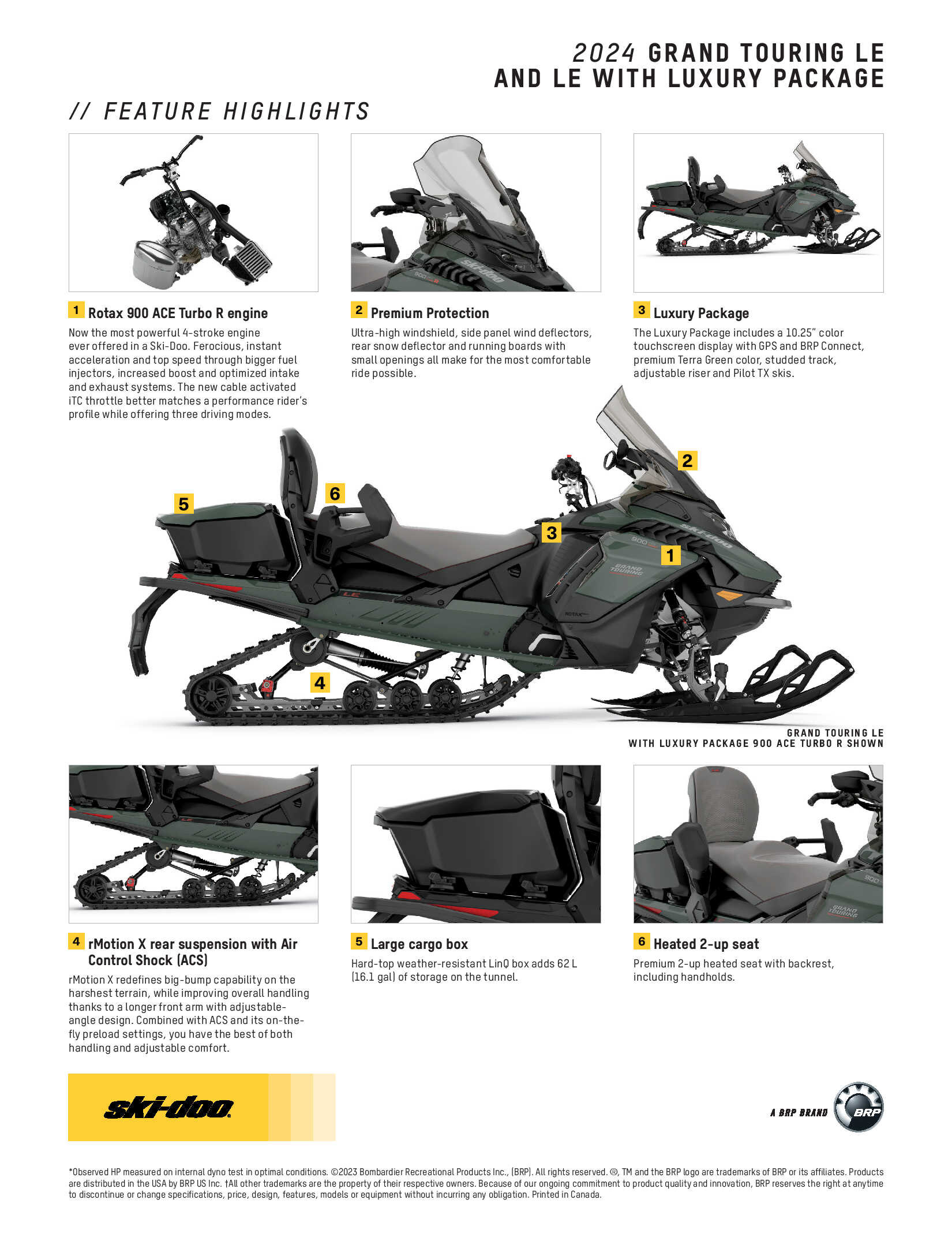2024 Ski-Doo Grand touring LE Luxury Package 2