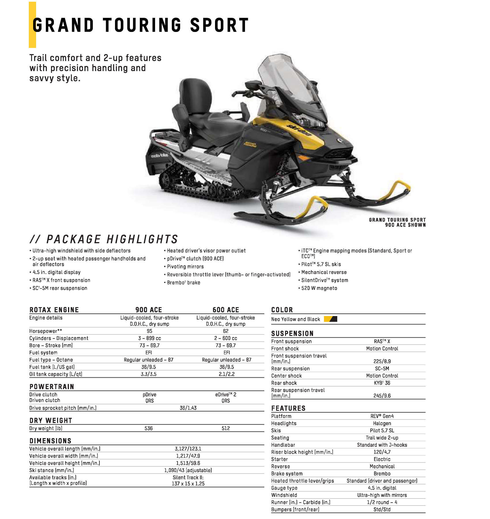 2025 Ski-Doo Grand Touring Sport