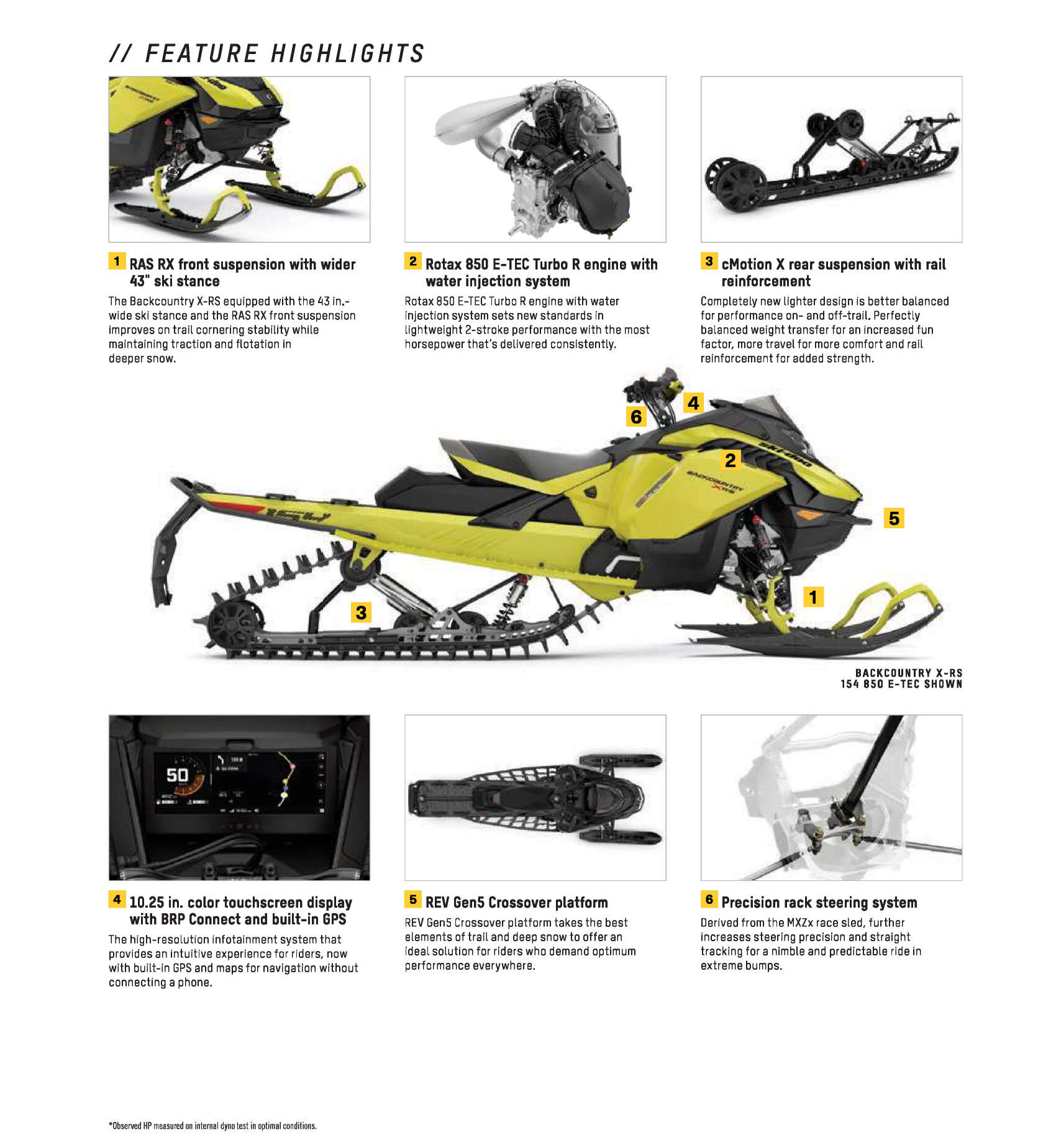 2025 Ski Doo Specs Backcountry X-RS